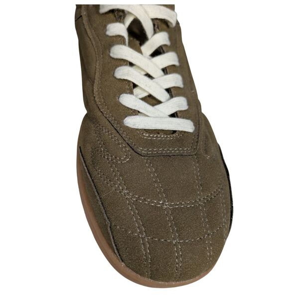 Oliwkowe zamszowe sneakersy męskie ASOS Retro Rozmiar 45 - zdjęcie 8