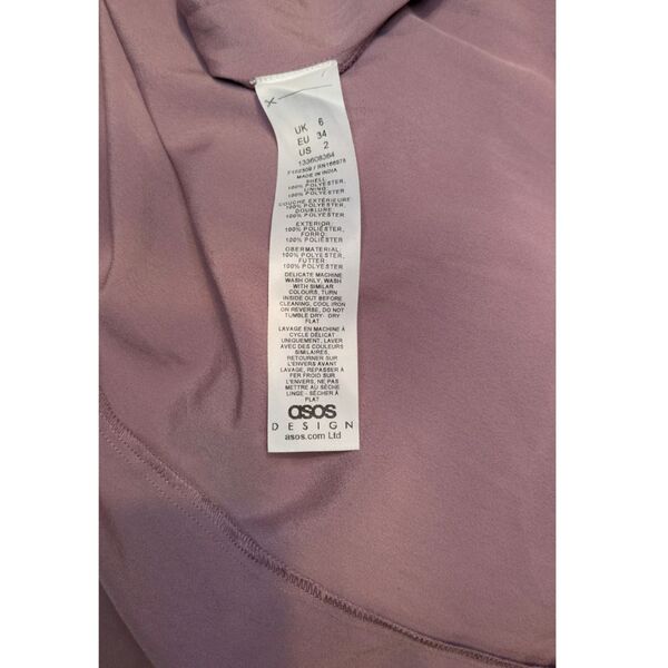 Różowa sukienka maxi ASOS DESIGN z ozdobnymi przeszyciami Rozmiar 34 - zdjęcie 8