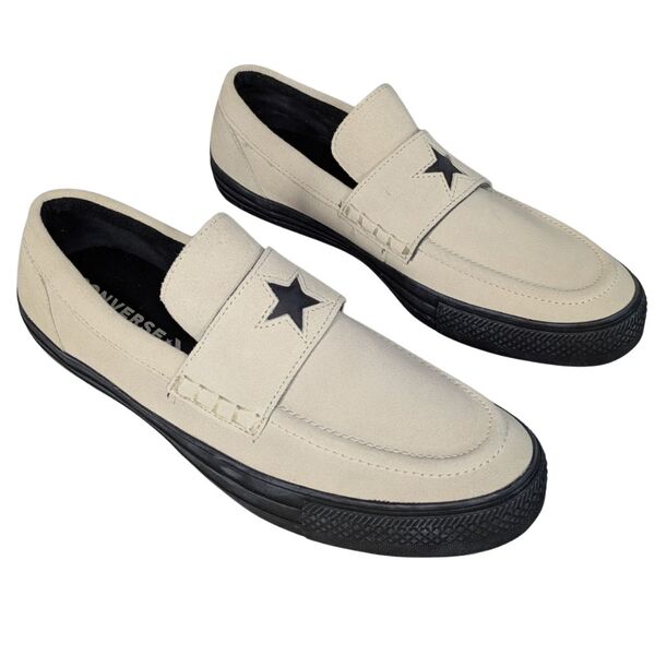Beżowe męskie wsuwane buty zamszowe CONVERSE Loafers Rozmiar 45