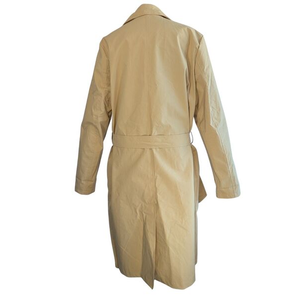 Beżowy Męski Płaszcz Trencz Classic Belted boohooMAN Rozmiar M - zdjęcie 5