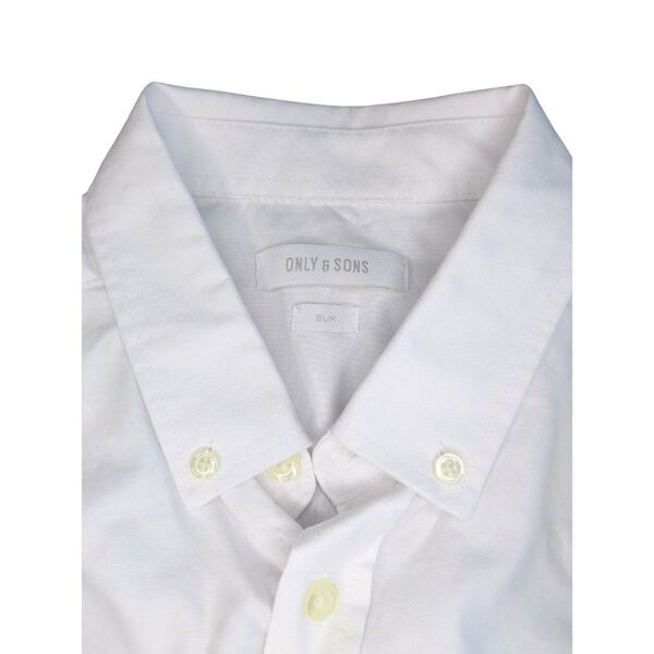 Biała Męska Koszula Slim Fit Oxford ONLY & SONS Rozmiar L - zdjęcie 8