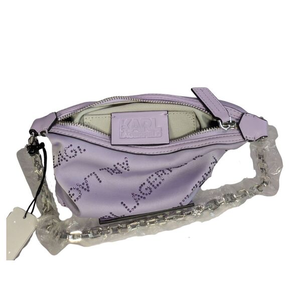 Fioletowa Torebka Mini HOBO KARL LAGERFELD Crystal Rozmiar One Size - zdjęcie 4