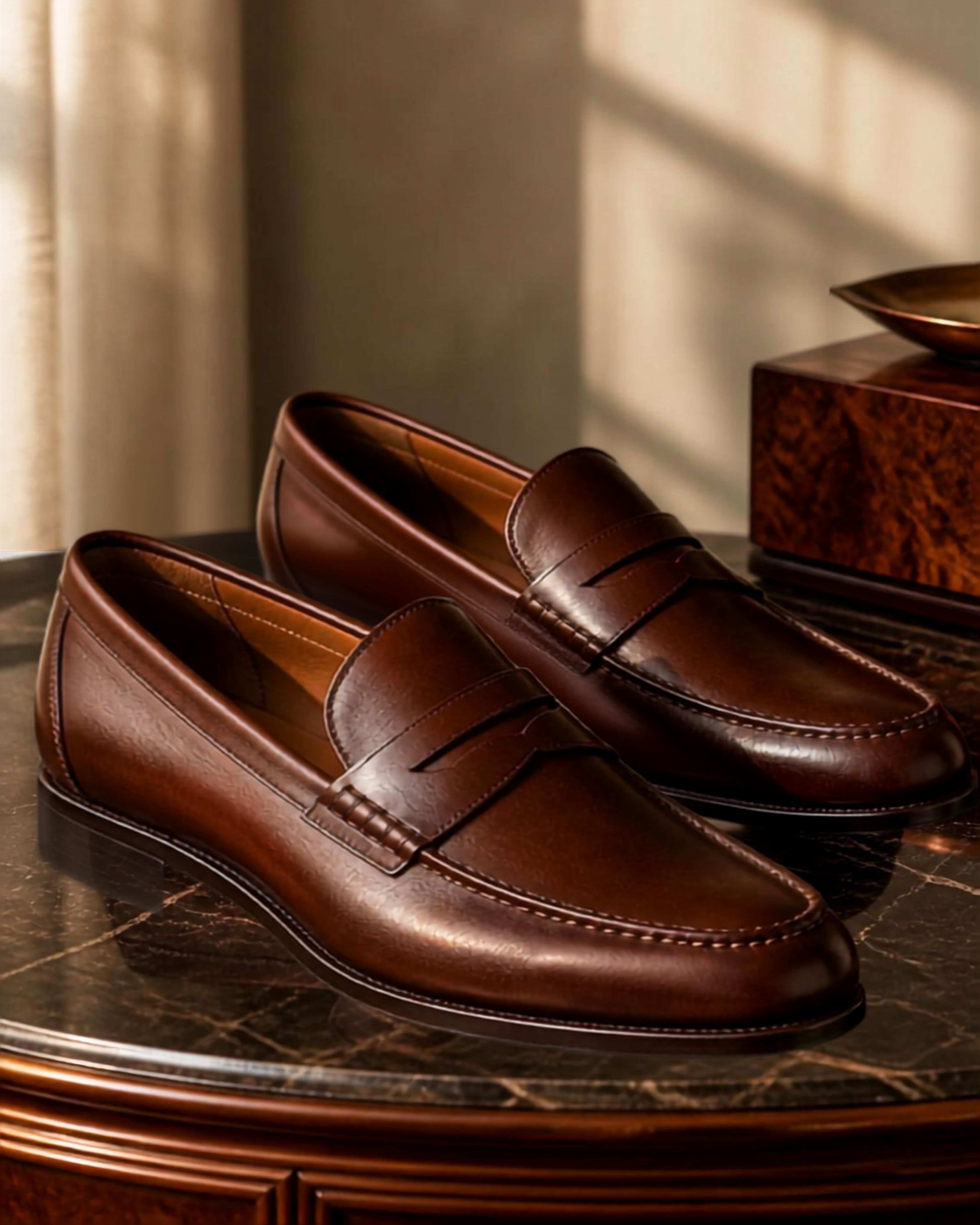 Eleganckie Obuwie Męskie Premium – Półbuty i Mokasyny