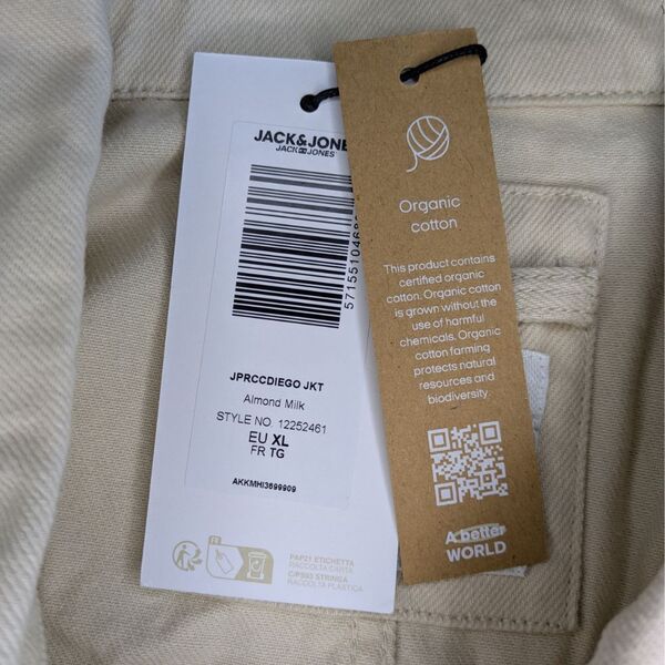 Jasnobeżowa Męska Kurtka Jack & Jones JPRCCDIEGO Rozmiar XL - zdjęcie 11