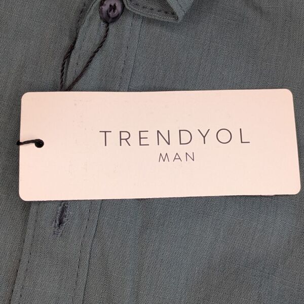 Zielona Męska Koszula Casual TRENDYOL MAN Rozmiar 2XL - zdjęcie 4
