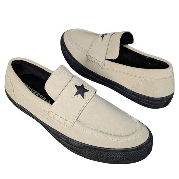 Beżowe męskie wsuwane buty zamszowe CONVERSE Loafers Rozmiar 45 - zdjęcie 6