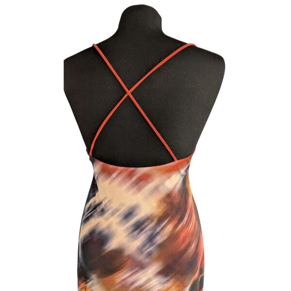 Wielokolorowa Sukienka Maxi ASOS DESIGN na Ramiączkach Rozmiar 40 - zdjęcie 8