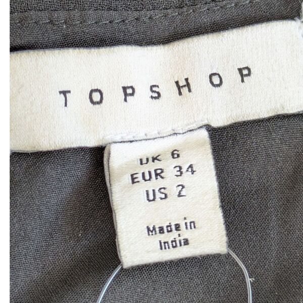 Czarna sukienka mini TOPSHOP z wiązaniem gorsetowym Rozmiar 34 - zdjęcie 12