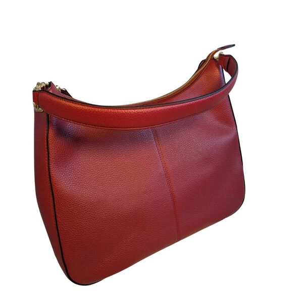Czerwona Torebka HOBO TWINSET Milano Skórzana - zdjęcie 4